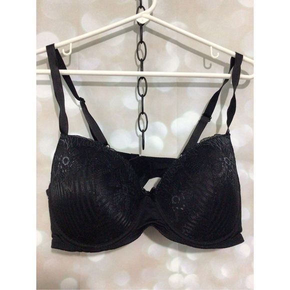 Renee Rolf’s Pure Beauty Black Lacy Molded Cup Underwire Bra Size 40 C 🫦 - Picture 9 of 12